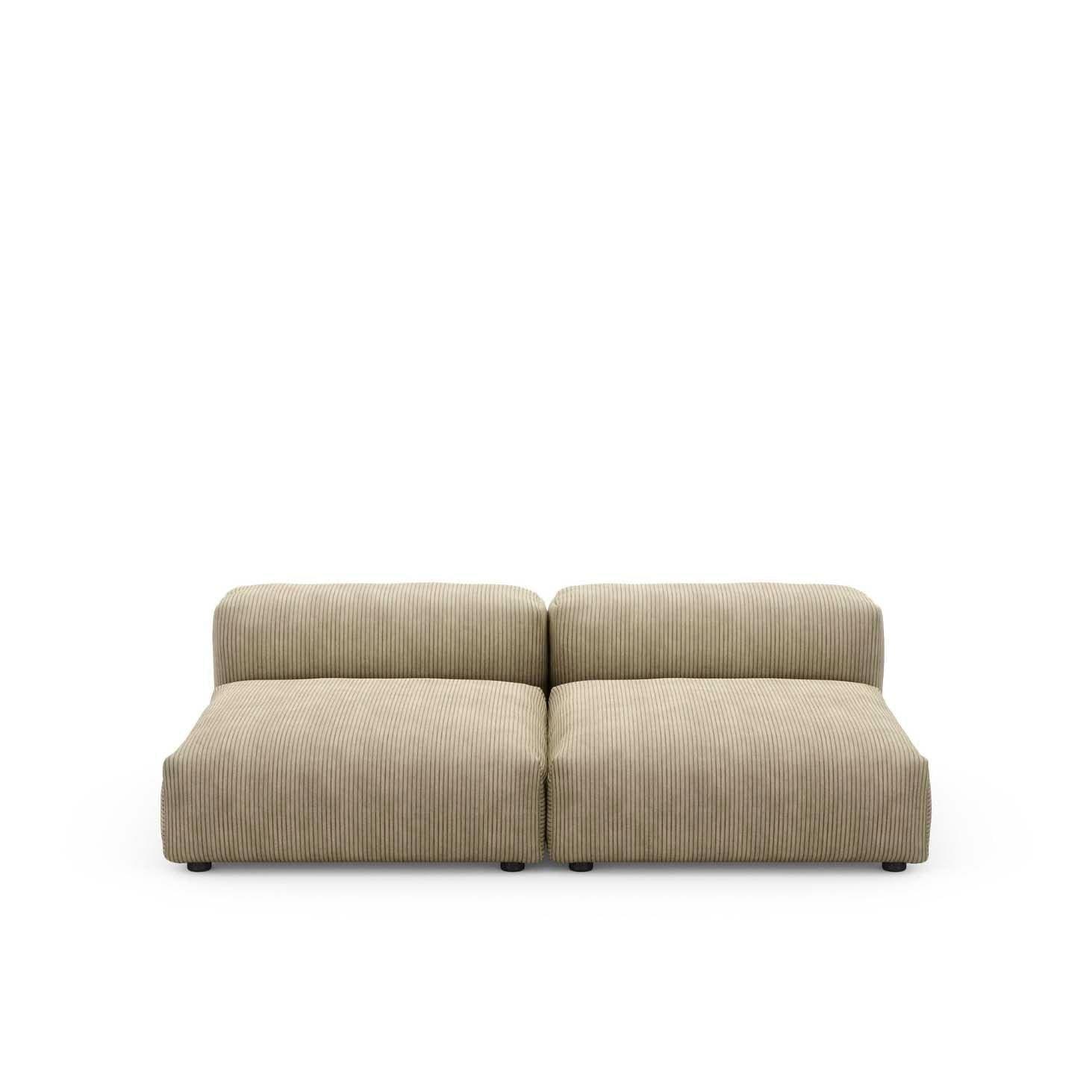 Modulare Lounge L Cord Velours - 2-Sitzer | Vetsak | Homestorys