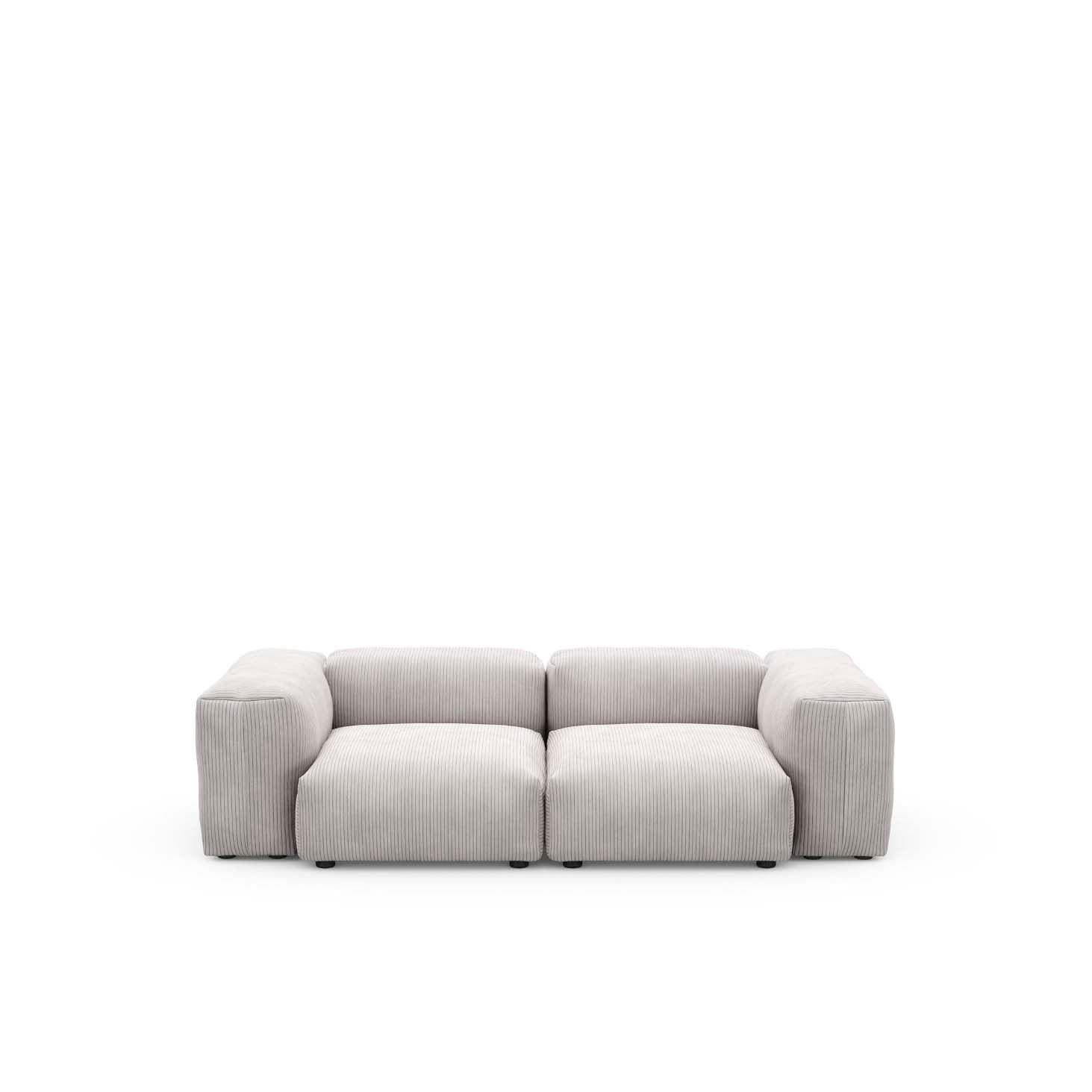 Modulares Sofa S Cord Velours - 2-Sitzer | Vetsak | Homestorys