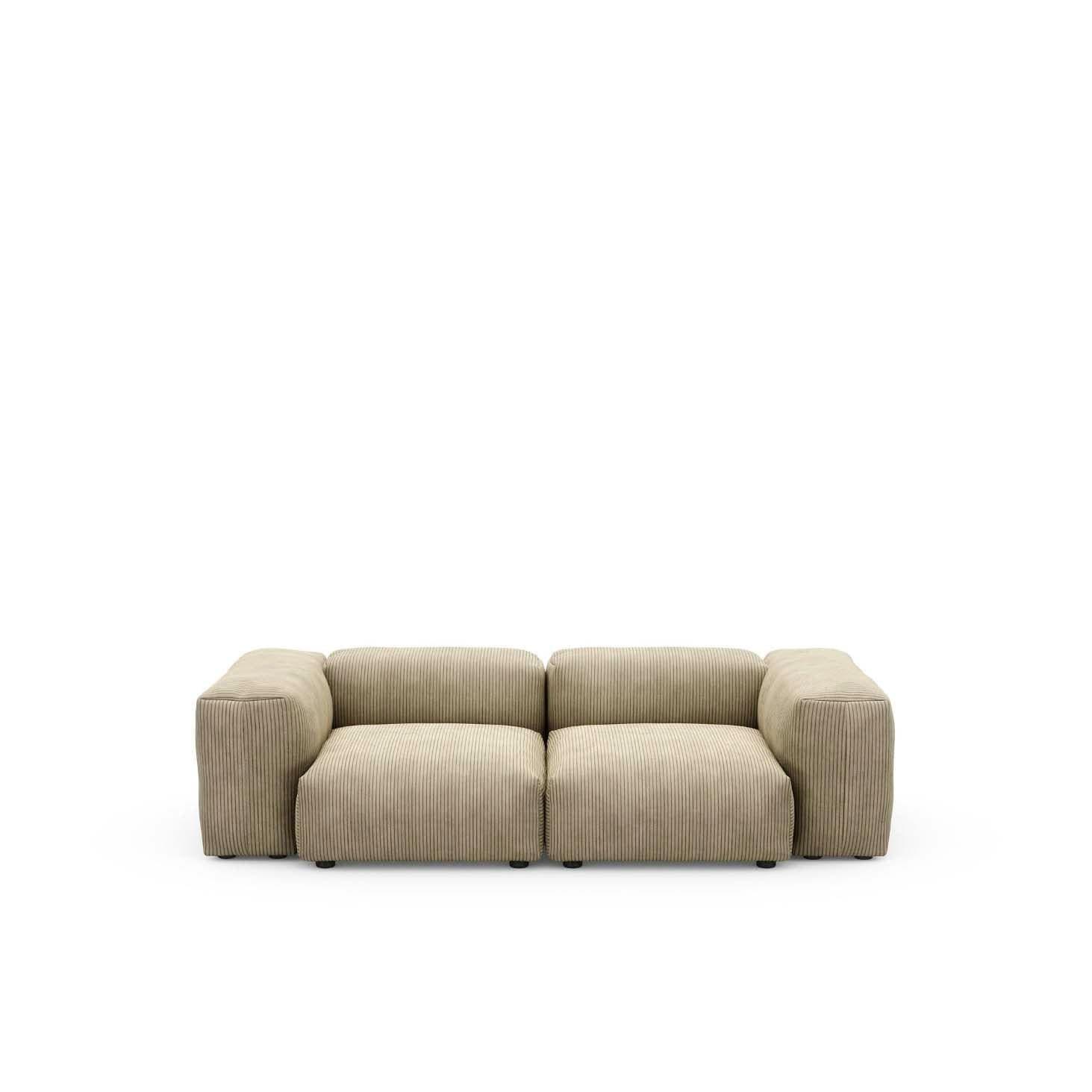 Modulares Sofa S Cord Velours - 2-Sitzer | Vetsak | Homestorys