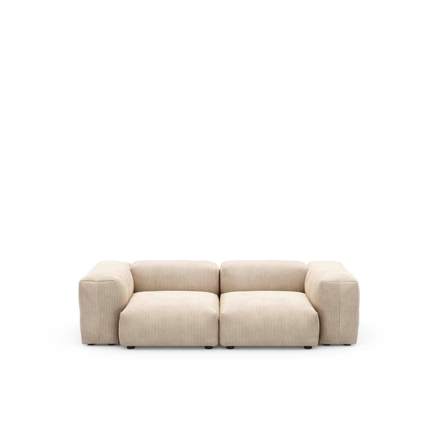 Modulares Sofa S Cord Velours - 2-Sitzer | Vetsak | Homestorys