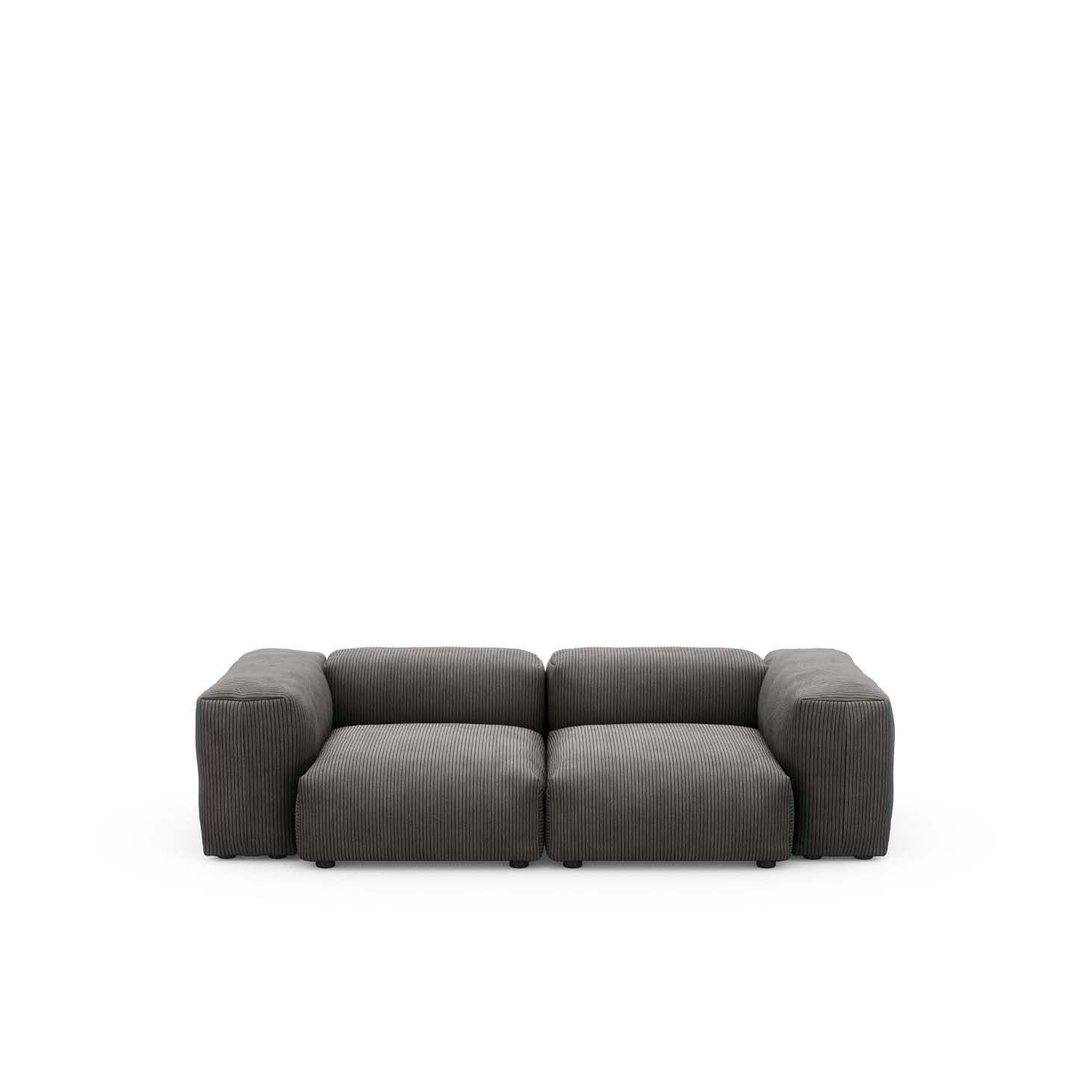 Modulares Sofa S Cord Velours - 2-Sitzer | Vetsak | Homestorys